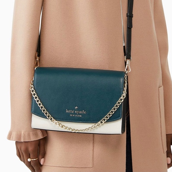 🆕 Kate Spade Convertible Crossbody, Jade Green - Picture 2 of 6